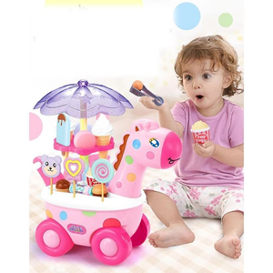 اسباب بازی نوزادی ماشین برقی آب نبات بستنی فروشی مدل زرافه Candy Ice Cream Car _اسباب بازی نوزادی